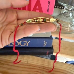 New Red and Gold Beaded Bracelet for karma one size